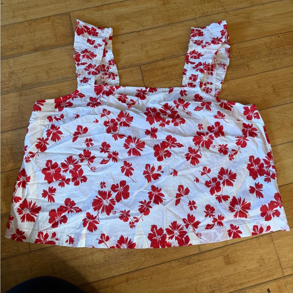 J.Crew floral tank top